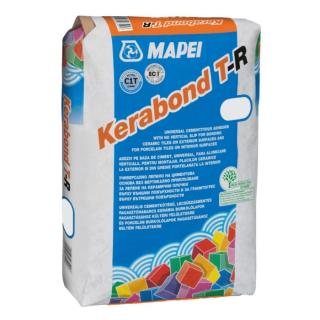 Adeziv gresie si faianta Mapei Kerabond T-R, interior   exterior, alb, 25 kg