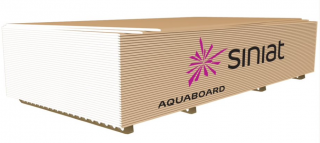 Palet placa gips-carton AQUABOARD, grosime 12 mm, 1200 x 2600 mm