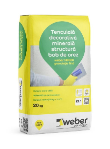 Tencuiala decorativa minerala cu granulatie 1.5mm, Weber MIN100 K1.5