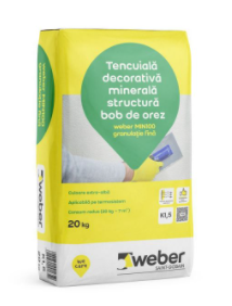 Tencuiala decorativa minerala cu granulatie 2mm, Weber MIN100 K2