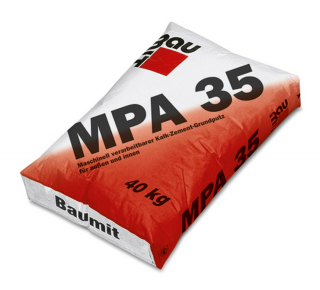 Tencuiala mecanizata var-ciment Baumit MPA 35