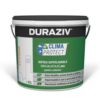 Vopsea superlavabila Clima Protect cu Kauciuc, pentru exterior, Duraziv