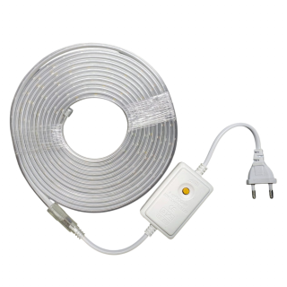 Banda Led , Interior Exterior, Gen Furtun, SMD, Decorativ, Multicolor, Lungime 5 Metri, 8 Moduri, Cablu Alimentator Inclus