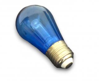 Bec  LED S14 albastru E27 transparent