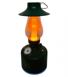 Difuzor de Aroma Retro  tip lampa cu capac cu Lumina dimabila calda tip  Flacara