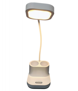 Lampa de birou veioza cu acumulator cod 1958 , intrerupator cu touch, LED 4W  lumina culoare rece calda si neutra  , H 40 cm