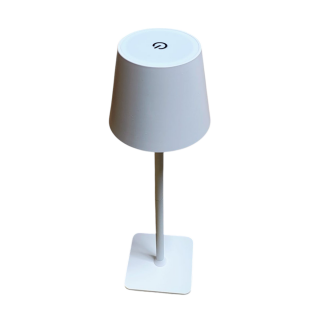 Lampa de Masa ,Veioza cu 3 moduri de luminare, Alba, Lampa Portabila Moderna cu Cablu Inclus, O11,2x35,5 cm