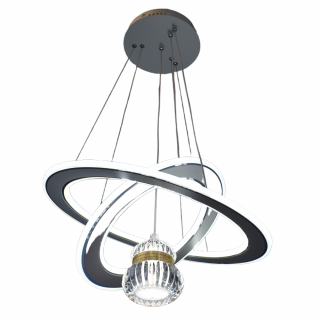 Lustra led circulara tip pendul 114W  3000K 4000K 6500K 7809