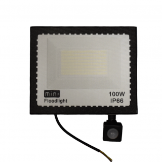 Proiector Led 100 W cu senzor de lumina si miscare  exterior IP67 slim  6500k