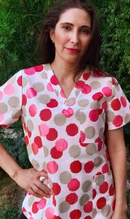 Bluza Bumbac Buline Sidefate Ciclam