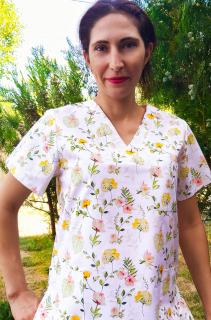 Bluza Bumbac Flori Galbene