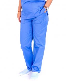 Pantalon tercot bleu-ciel