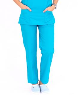 Pantalon tercot turquoise