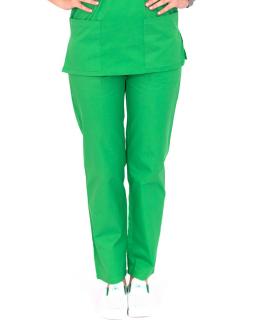 Pantalon tercot verde-iarba