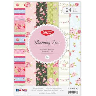 Bloc hartie decorativa - Blooming Rose