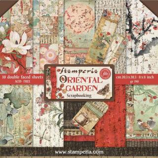 Bloc hartie scrapbooking 10 coli - Oriental Garden