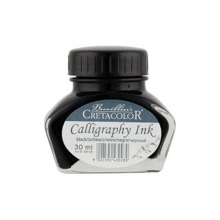 Cerneala neagra caligrafie si desen Cretacolor 30 ml