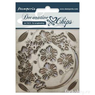 Decorative Chips - Girlanda cu orchidee