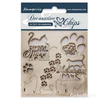 Decorative Chips - Pisici