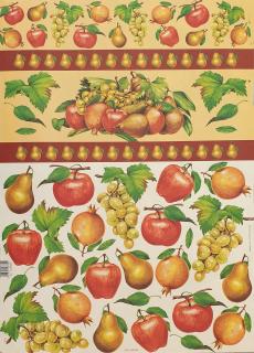 Hartie decupaj clasic 50 x 70 cm - Fructe