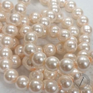 Margele sticla imitatie perla 6 mm