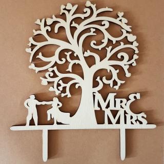 Ornament pentru tort - Mr  Mrs