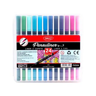 Pensuliner - Set Liner 2 capete 24 culori