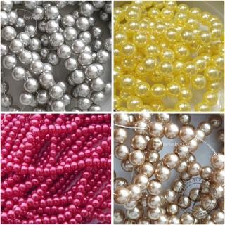 Perle plastic pe sirag - Diverse culori si marimi