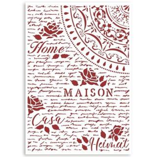 Sablon flexibil 21 x 29.7 cm - Home