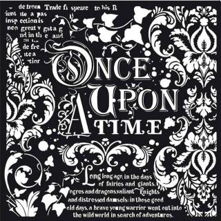 Sablon plastic flexibil Mix Media - Once upon a time