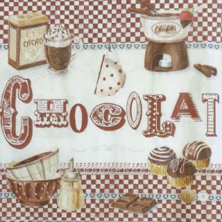 servetel pentru decoupage - Chocolat