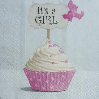 servetel pentru decoupage - It s a Girl