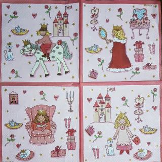 servetel pentru decoupage - Printesa