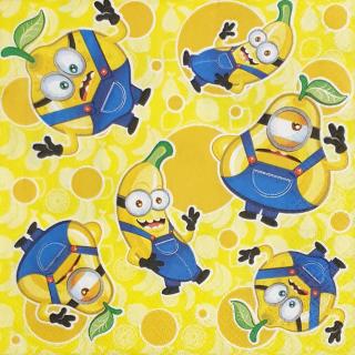 Servetel pentru tehnica decoupage - Minions