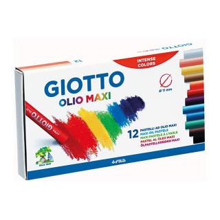 Set creta pastel uleios 12 culori Giotto