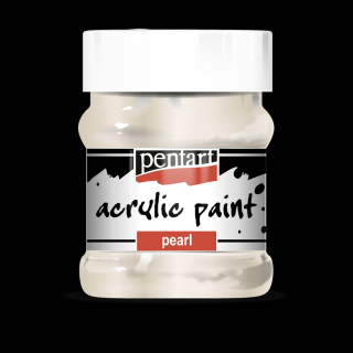 Vopsea acrilica perlata 230 ml - Alb