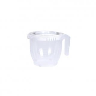Bol mixare Excellent Houseware, plastic, 16x15 cm, transparent alb