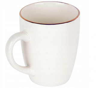 Cana Siaki Collection, portelan, 8x5 cm, 200 ml, alb auriu