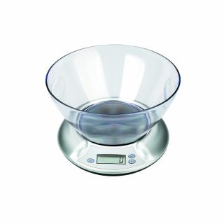 Cantar de bucatarie Ibili, plastic, atgintiu transparent, 2kg