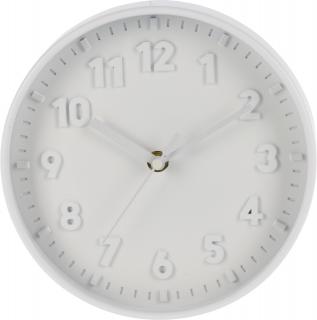Ceas decorativ Excellent Houseware, polipropilena, 20 cm, alb