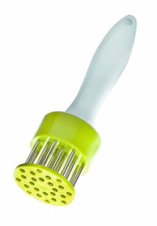 Ciocan fragezire carne Ibili-Kitchen Aids, otel inoxidabil plastic, 19x5 cm, alb verde