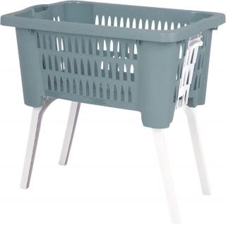Cos rufe cu picioare Excellent Houseware, polipropilena, 25x40x60 cm, vernil