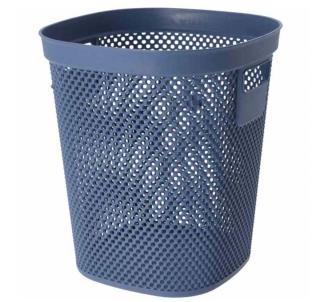 Cos rufe Excellent Houseware, polipropilena, 26x26x30 cm, 12.5 l, albastru