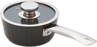 Cratita cu capac Judge Evertough, otel inoxidabil aluminiu, 20 cm, negru