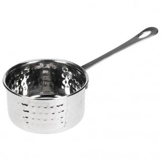 Cratita mini Koopman International, otel inoxidabil, 8x10 cm, 0.3 l, argintiu