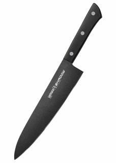 Cutit bucatar Samura-Shadow, otel AUS-8, 20.8 cm, negru
