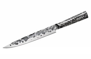Cutit feliat Samura-Meteora, otel damasc, 20.6 cm, argintiu negru