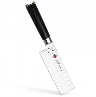 Cutit nakiri Fissman-Kensei Kojiro, otel AUS-8, 14 cm, argintiu negru