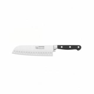 Cutit Santoku Carl Schmidt Sohn, otel 420J2, 15 cm, negru argintiu