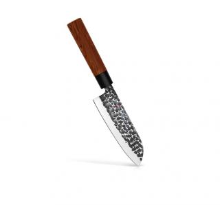 Cutit santoku Fissman-Kensei Ittosai, otel AUS-8, 15 cm, argintiu maro